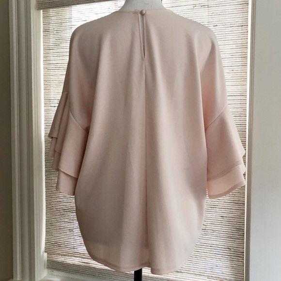 Pink Ruffle-Sleeve Shirt - Picture 2 of 8